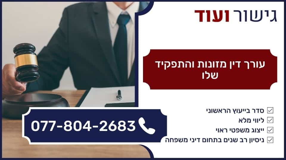 עורך דין מזונות והתפקיד שלו